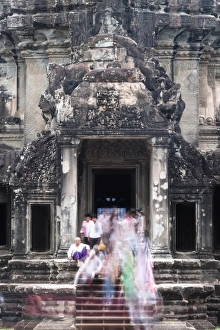 Historical Landmarks In Asia Prints: Temple Complex of Angkor Wat, Angkor