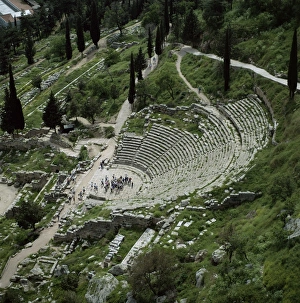 Delphi Theatre Print, Greece