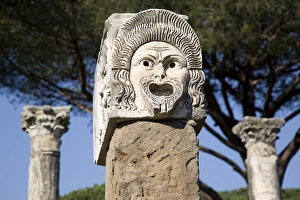 Theatre in ancient Ostia, Rome, Lazio, Italy, Europe Theatre in ancient Ostia, Rome, Lazio, Italy, Europe