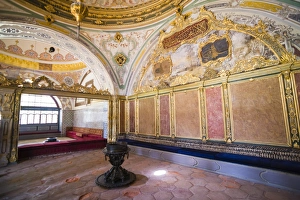 Topkapi Palace Architecture Prints: Topkapi Palace decorated interior, UNESCO World Heritage Site, Istanbul, Turkey, Europe