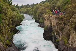 North Island Prints: Huka Falls Print - Taupo, North Island, New Zealand