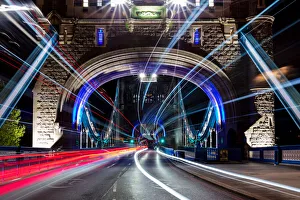 Tower Bridge Print, London Night Scene