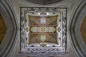 UK Christian Architecture Prints: Tower lantern ceiling, St. Davids Cathedral, Pembrokeshire National Park