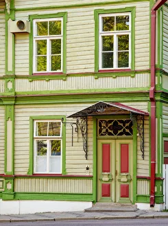 Traditional Wooden House, Tallinn, Estonia, Europe Traditional Wooden House, Tallinn, Estonia, Europe