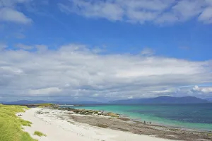 Traigh Bhan beach and Sound of Iona, Isle of Iona, Inner Hebrides, Scotland Traigh Bhan beach and Sound of Iona, Isle of Iona, Inner Hebrides, Scotland