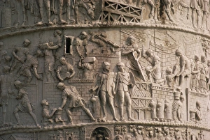 Trajan's Column Rome Prints: Detail of Trajans Column