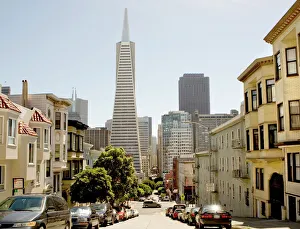 The Transamerica Tower Pyramid in the financial district of downtown San Francisco The Transamerica Tower Pyramid in the financial district of downtown San Francisco