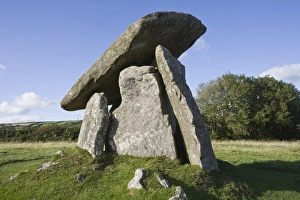 Cornwall England Tourism Prints: Trevethy Quoit, Bodmin Moor, Cornwall, England, United Kingdom, Europe