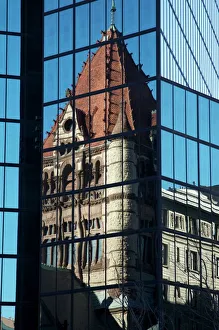 Trinity Church, Hancock Tower, Boston, Massachusetts, New England, United States of America Trinity Church, Hancock Tower, Boston, Massachusetts, New England, United States of America