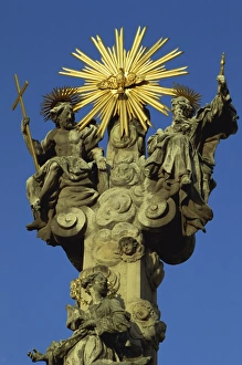 Christianity In European Architecture Prints: Trinity Column, Cabbage Market, Brno, Moravia, Czech Republic, Europe