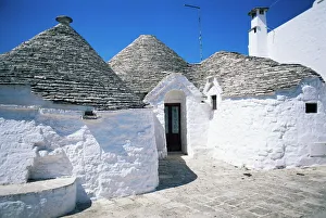 Prints of Trulli, Alberobello, UNESCO World Heritage Site, Puglia, Italy, Europe Map Prints: Alberobello Trulli Print