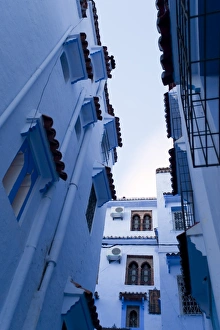 Typical houses, Chefchaouen, Morocco, North Africa, Africa Typical houses, Chefchaouen, Morocco, North Africa, Africa