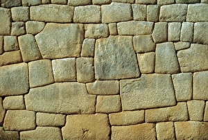Machu Picchu Peru Prints: Typical Inca wall