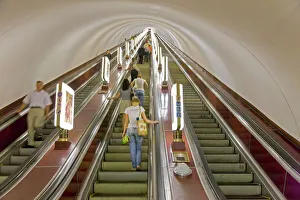 Underground Metro (Subway) in Kiev, Ukraine, Europe Underground Metro (Subway) in Kiev, Ukraine, Europe