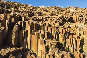 Unusual Organ Pipes monument, Twyfelfontein, Namibia, Africa Unusual Organ Pipes monument, Twyfelfontein, Namibia, Africa