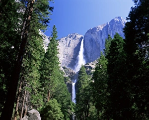 California Landscapes Prints: Upper and Lower Yosemite Falls