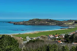 Prints of View over Alderney, Channel Islands, United Kingdom, Europe Related Image Prints: View over Alderney, Channel Islands Print