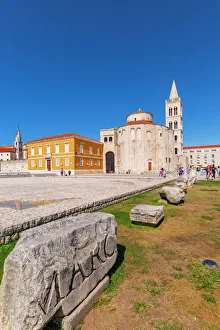 Prints of View of Cathedral of St. Anastasia, Zadar, Zadar county, Dalmatia region, Croatia, Europe Croatia Prints: Cathedral of St. Anastasia Print