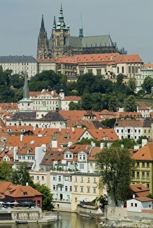 View from Charles Bridge overlooking Mala Strana, Prague, UNESCO World Heritage Site View from Charles Bridge overlooking Mala Strana, Prague, UNESCO World Heritage Site