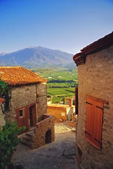 View from Eaus village of Mont Canigou, Pyrenees-Orientale, Languedoc-Roussillon View from Eaus village of Mont Canigou, Pyrenees-Orientale, Languedoc-Roussillon