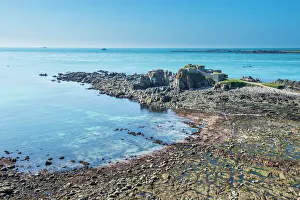 View over Fort Clonque, Alderney, Channel Islands, United Kingdom, Europe View over Fort Clonque, Alderney, Channel Islands, United Kingdom, Europe