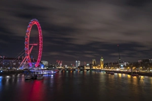 The view of the London Eye, River Thames and Big Ben from the Golden Jubilee Bridge The view of the London Eye, River Thames and Big Ben from the Golden Jubilee Bridge