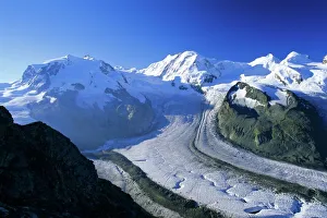 Monte Rosa Mountain Range Prints: View to Monte Rosa