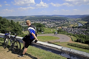 View from Mount Warsberg to Saarburg, Saar River, Rhineland-Palatinate, Germany, Europe View from Mount Warsberg to Saarburg, Saar River, Rhineland-Palatinate, Germany, Europe