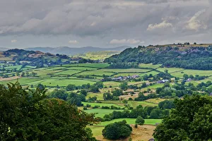 UK Rural Scenes Prints: View to the North from triangulation point, Cartmel Fell, South Lakeland, Cumbria