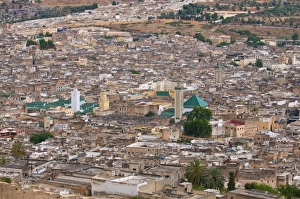 View over of the old Medina of Fez, UNESCO World Heritage Site, Morocco View over of the old Medina of Fez, UNESCO World Heritage Site, Morocco