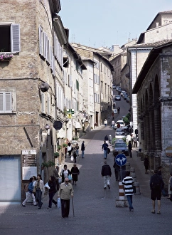 Marche Region Europe Prints: View up Via Raffaello
