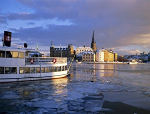 Stockholm Cityscape Prints: View of Riddar-Holmen