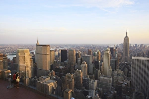 View from the top of the Rockefeller Center of Lower Manhattan View from the top of the Rockefeller Center of Lower Manhattan