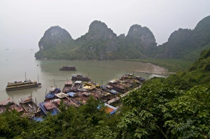 View from Sung Sot Cave, UNESCO World Heritage Site, Halong Bay, Vietnam View from Sung Sot Cave, UNESCO World Heritage Site, Halong Bay, Vietnam