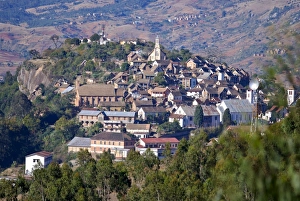 View over the town of Fianarantsoa, Madagascar, Africa View over the town of Fianarantsoa, Madagascar, Africa