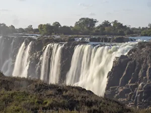 View of Victoria Falls on the Zambezi River, UNESCO World Heritage Site View of Victoria Falls on the Zambezi River, UNESCO World Heritage Site