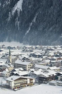 Village of Mayrhofen ski resort, Zillertal Valley, Austrian Tyrol, Austria, Europe Village of Mayrhofen ski resort, Zillertal Valley, Austrian Tyrol, Austria, Europe