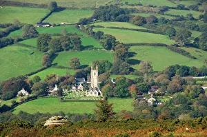 The village of Widecombe in the Moor, Dartmoor National Park, Devon, England The village of Widecombe in the Moor, Dartmoor National Park, Devon, England