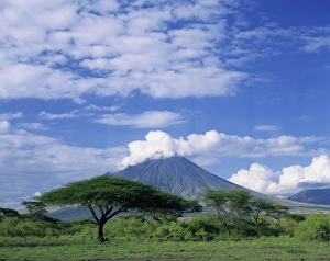 The volcano Ol Doinyo Lengai, the Masais Holy Mountain, Tanzania, East Africa The volcano Ol Doinyo Lengai, the Masais Holy Mountain, Tanzania, East Africa