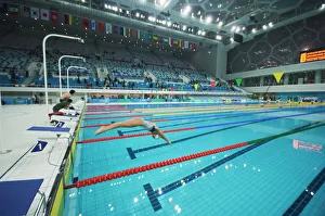 The Water Cube National Aquatics Center swimming arena in the Olympic Park The Water Cube National Aquatics Center swimming arena in the Olympic Park