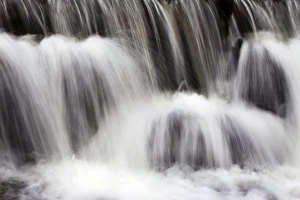 Blurred Motion Waterfall Images Prints: Waterfall in Scaleber Beck below Scaleber Force