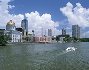 Waterfront Cityscape Photography Prints: Waterfront, Recife, Pernambuco, Brazil, South America