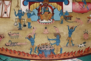 Samsara Prints: Wheel of Life Print, Hell Scene
