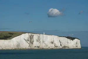 English Landmarks Prints: White Cliffs of Dover, Dover, Kent, England, United Kingdom, Europe