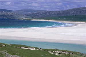 Outer Hebrides Beach Prints: White shell-sand