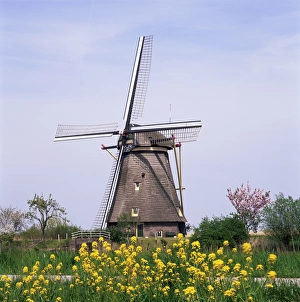 Kinderdijk Windmill Prints: Windmill, Kinderdijk