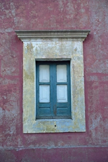Prints of Window detail, Stromboli Island, Eolie Islands (Aeolian Islands) (Lipari Islands), Italy, Europe Mediterranean Architecture Prints: Stromboli Island Window Detail Print