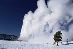North America Natural Landmarks Prints: Winter eruption