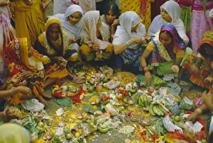 Women at the Lakshmi Puja Festival celebrating Lakshmi Women at the Lakshmi Puja Festival celebrating Lakshmi