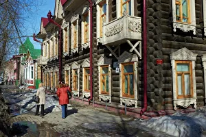 Wooden architecture, Tomsk, Tomsk Federation, Siberia, Russia, Eurasia Wooden architecture, Tomsk, Tomsk Federation, Siberia, Russia, Eurasia